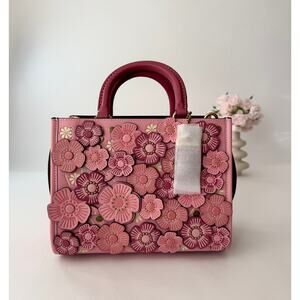 Coach Rogue Bag 25 In Colorblock With Bubblegum Pink Tea Rose NWOT